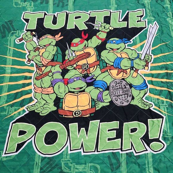 Nickelodeon Baby Teenage Mutant Ninja Turtles TMNT Throw Blanket 58”x42" - Picture 3 of 6
